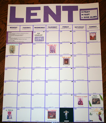 Our Lenten Calendar