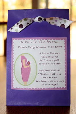 A “Bun in the Oven” Baby Shower Favors
