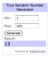 The Winner of the Giveaway is…