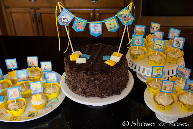 A Golden Books Baby Shower Cake and Cupcakes!