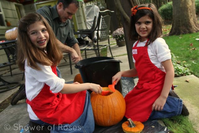 Carving our Saint-O-Lanterns ~ 2012