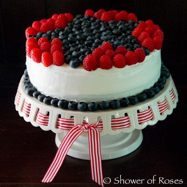 Star Spangled Berry Cake