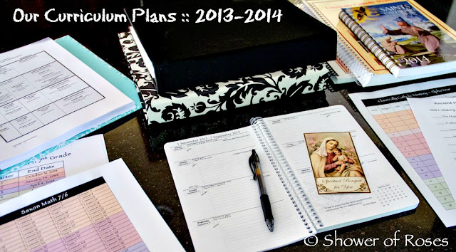 Our 2013-2014 Curriculum Plans and Checklists