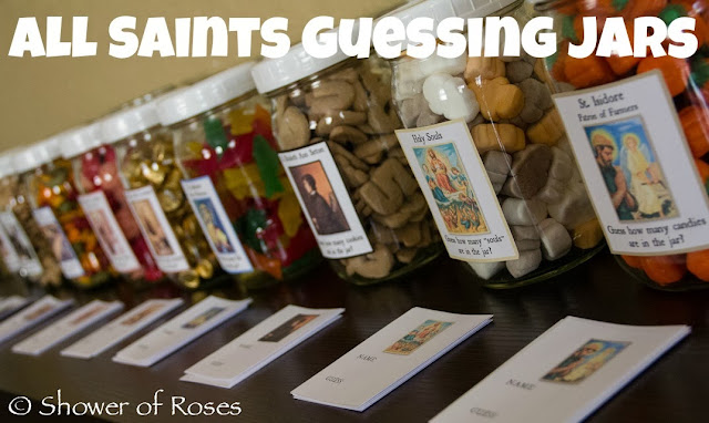 All Saints’ Party Games :: Saint Themed Guessing Jars