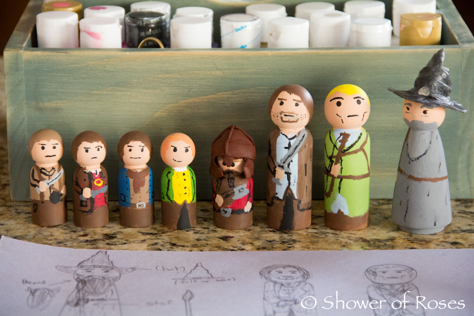 Lord of the Rings Hand-Painted Action Figures