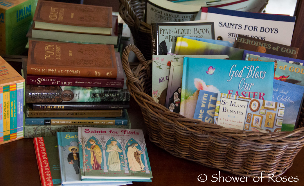 Baskets of Books for Easter {and a Giveaway!}