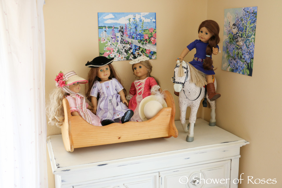 The Big Girls’ Bedroom {and How We Organize Their American Girl Dolls and Clothes}