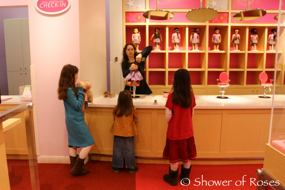 American girl hot sale store reservations