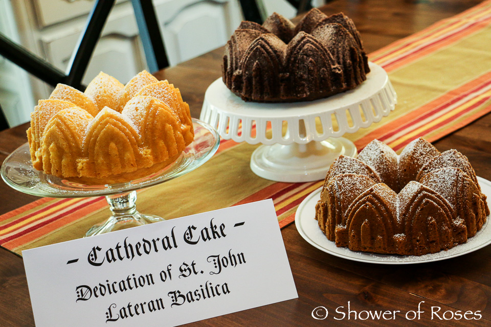 Cathedral Cake on the Feast of the Dedication of Saint John Lateran Basilica in Rome