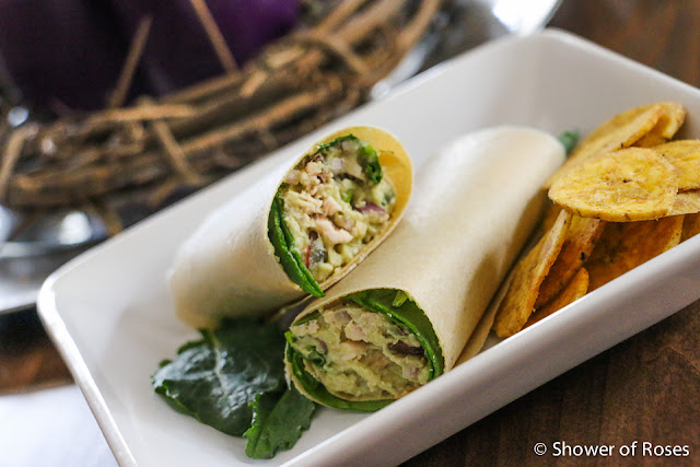 Chunky Tuna Salad Wraps