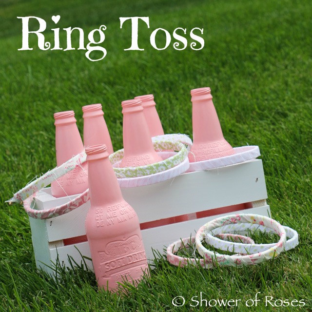Old Fashioned Party Games :: Ring Toss & Fabric Wrapped Hula Hoops