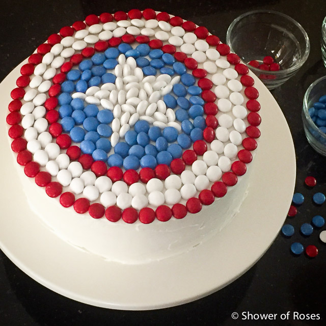 Captain America shield cake - Decorated Cake by The - CakesDecor