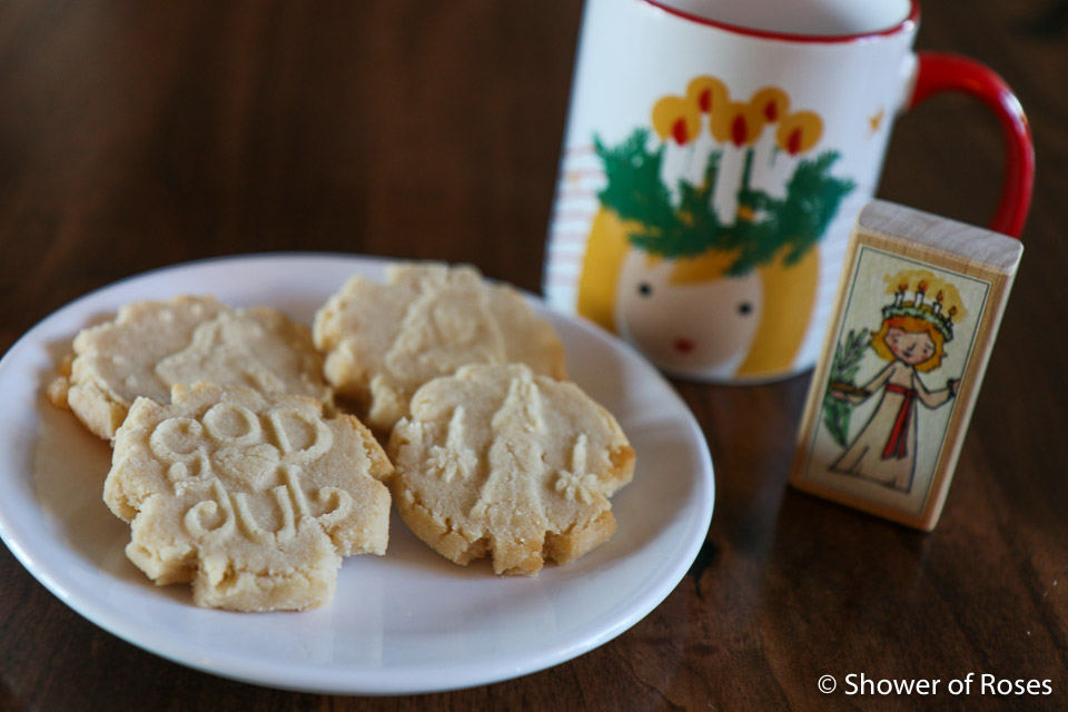Valentine's day stamped shortbread cookies - Lifestyle of a Foodie