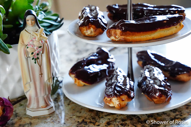 Baking Éclairs on the Feast of St. Thérèse