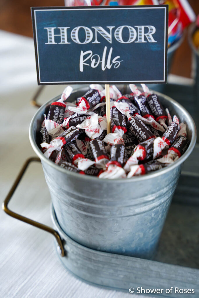 Honor Rolls Graduation Party Candy Buffet 