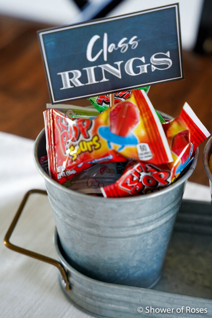 Class Rings Graduation Party Candy Buffet 