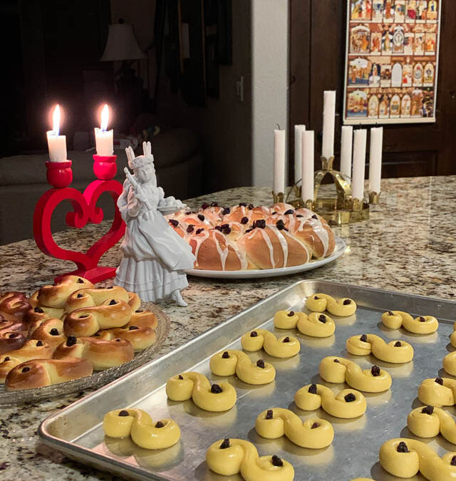 Late Night Baking on the Eve of Santa Lucia Day
