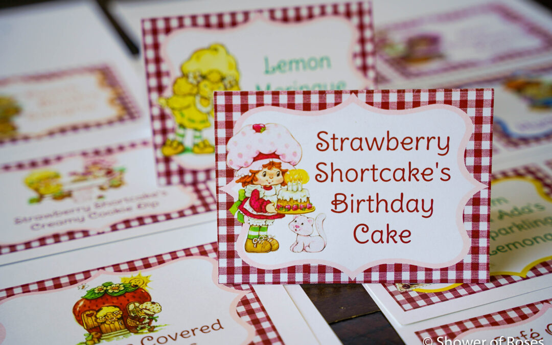 Strawberry Shortcake Party Printables