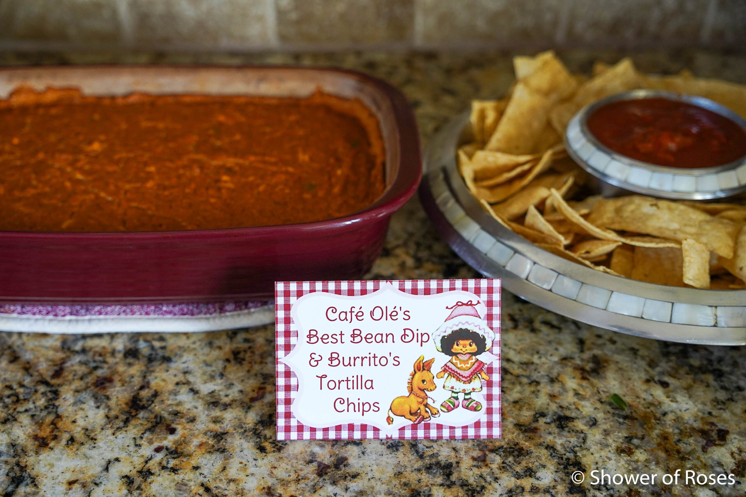 Café Ole’s Bean Dip – Party Size