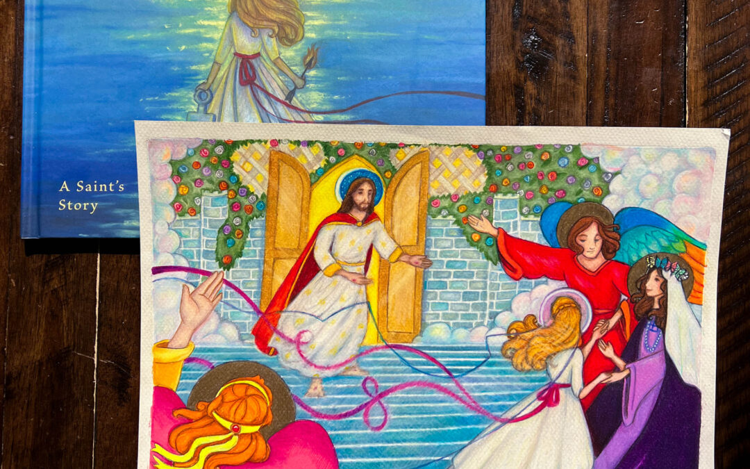 Saint Philomena Original Art Giveaway