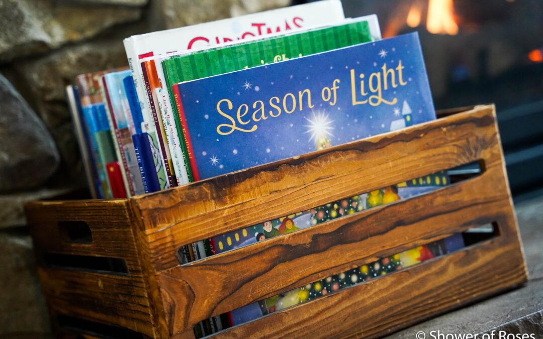 Annual Advent Book Basket, Free Labels and Giveaway