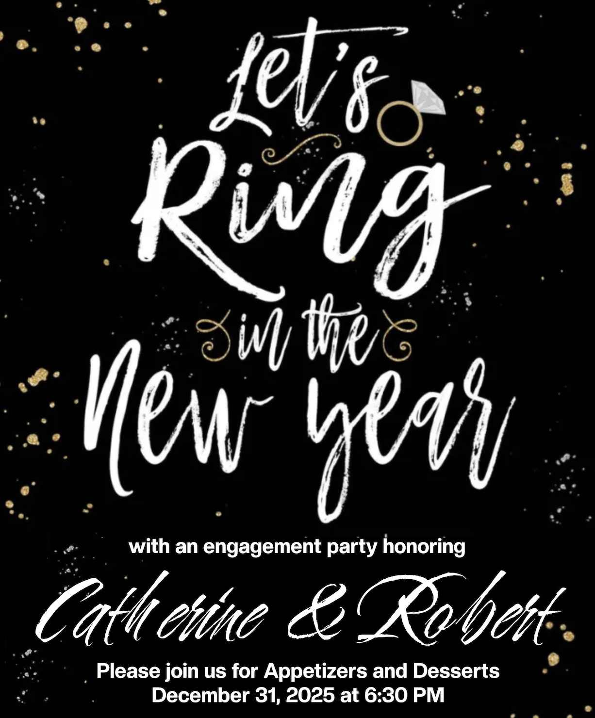 Ringing in the New Year with an Engagement Party